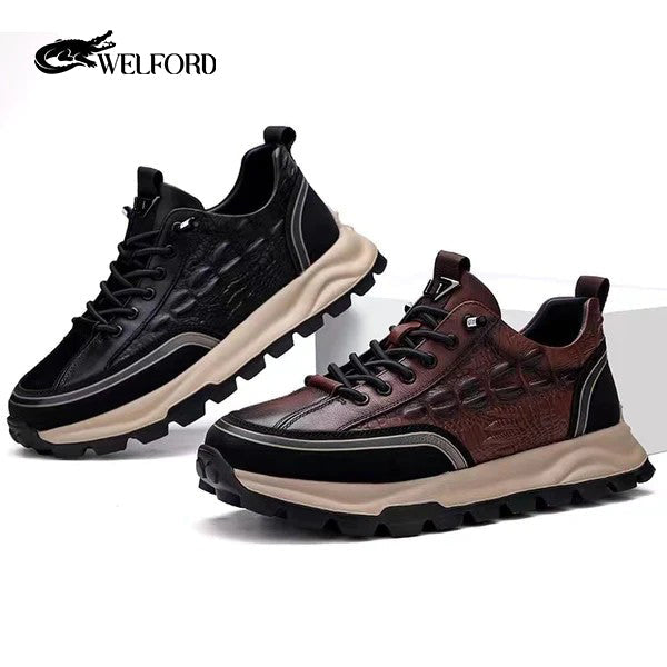 Italian Leather Casual Alligator Shoes