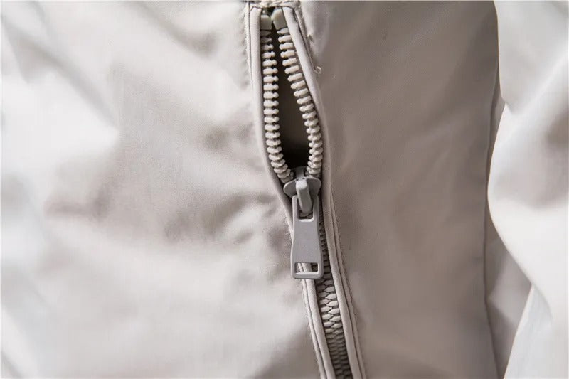 Casual Stand Collar Bomber Jacket