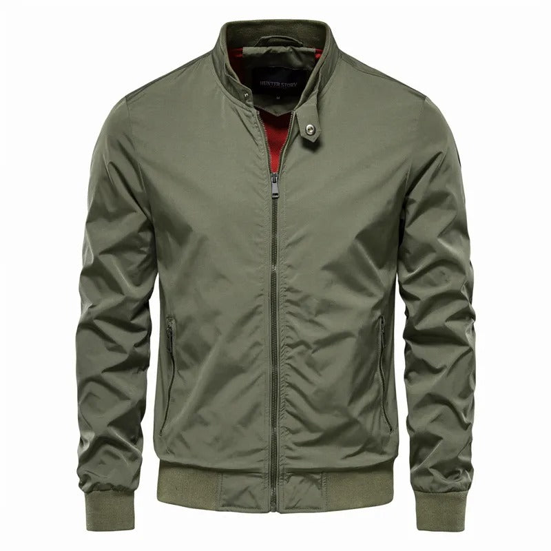 Casual Stand Collar Bomber Jacket
