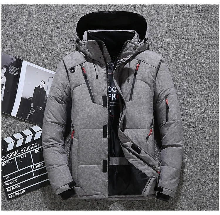 Winter Mens White Duck Down Jacket