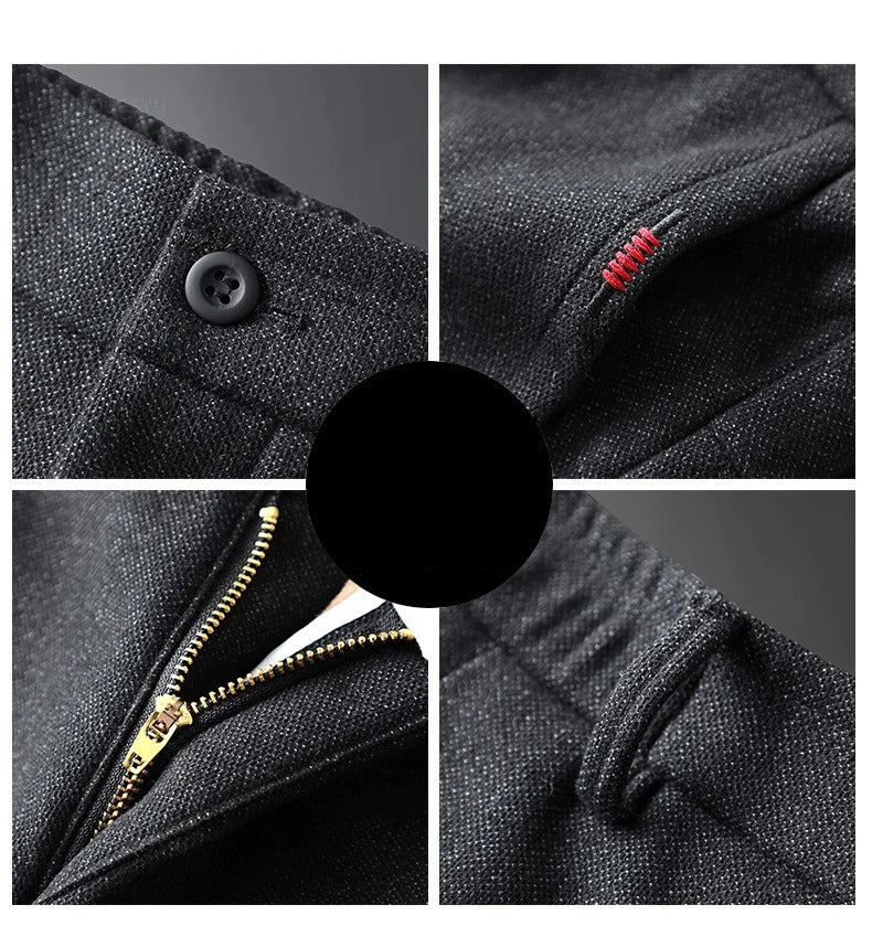 Brushed Fabric Casual Pants
