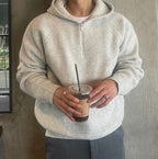 Semi Zip Warm Hoodie