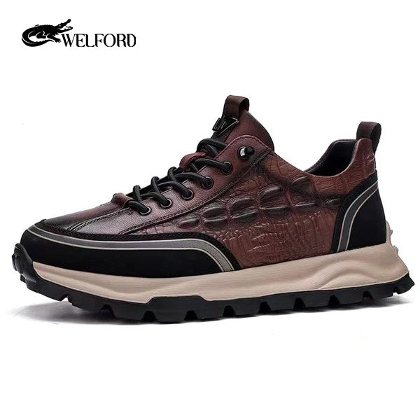 Italian Leather Casual Alligator Shoes