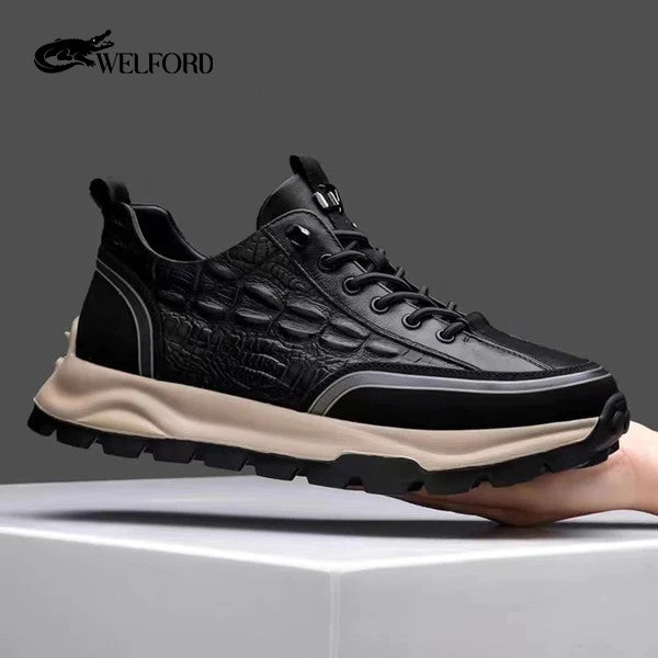 Italian Leather Casual Alligator Shoes