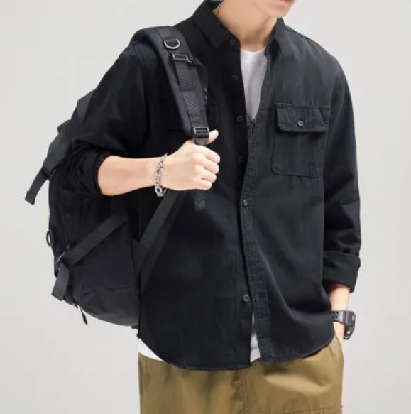 Vintage Cotton Long Sleeve Shirt