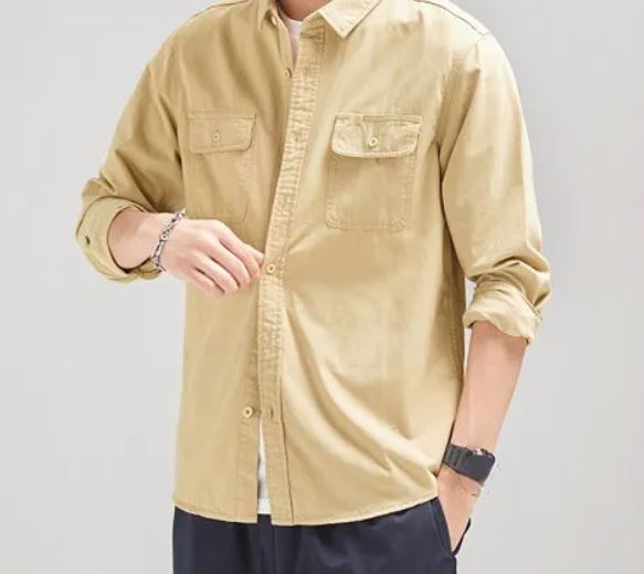 Vintage Cotton Long Sleeve Shirt