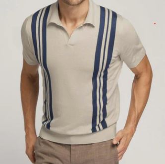 Stripped Polo T-Shirt