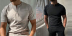 Half-Zip Casual T-Shirt