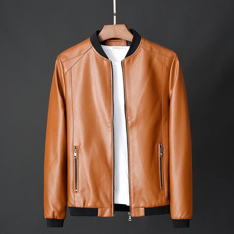 Leather Baseball Jacket