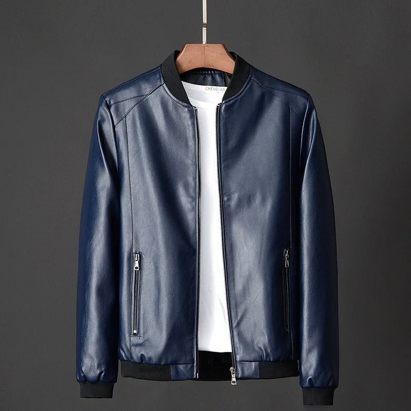 Leather Baseball Jacket