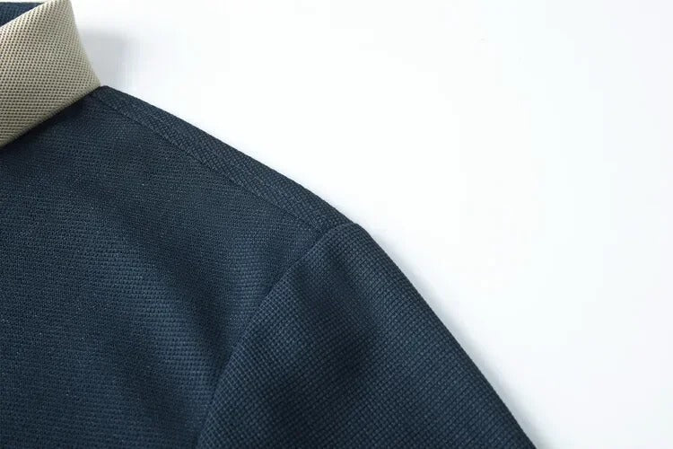 UrbanSharp Lapel T-Shirt - Sleek & Casual