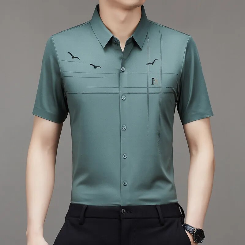 Ice Silk Business Shirt