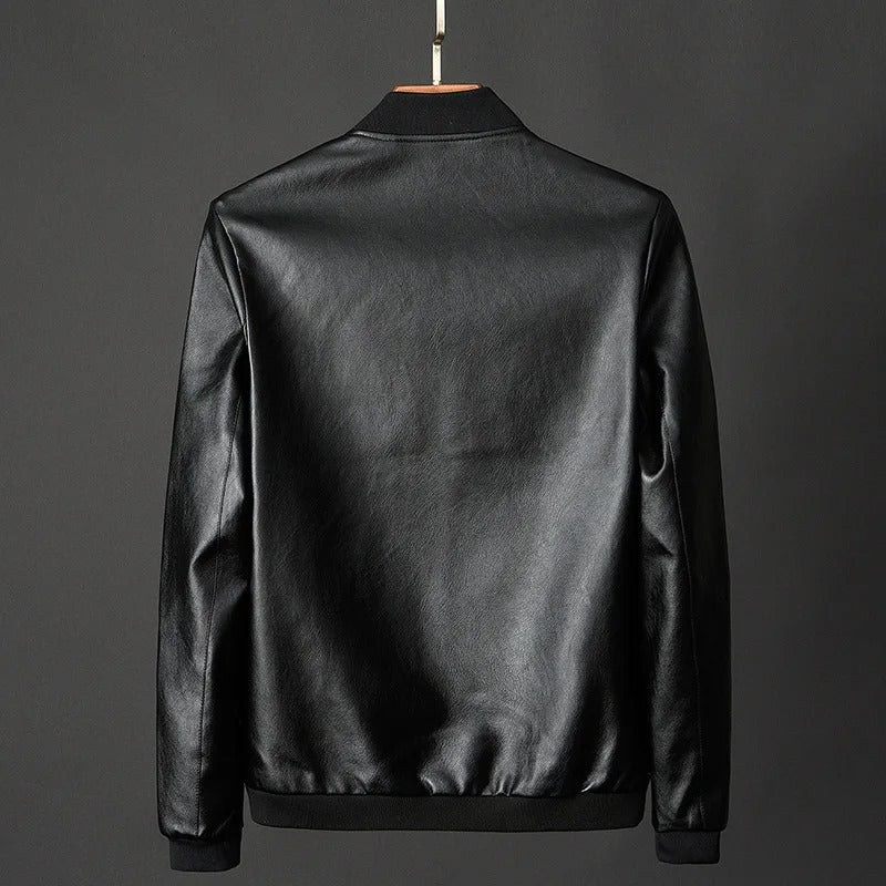 Leather Baseball Jacket