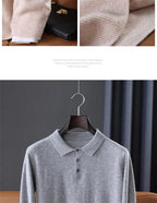 Vintage Solid Cashmere Polo