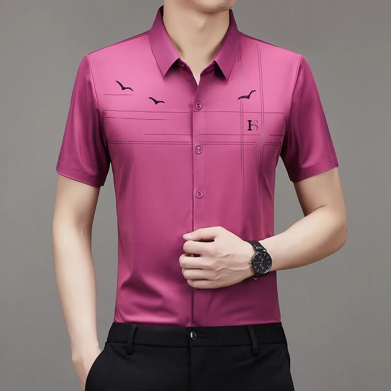 Ice Silk Business Shirt