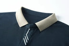 UrbanSharp Lapel T-Shirt - Sleek & Casual