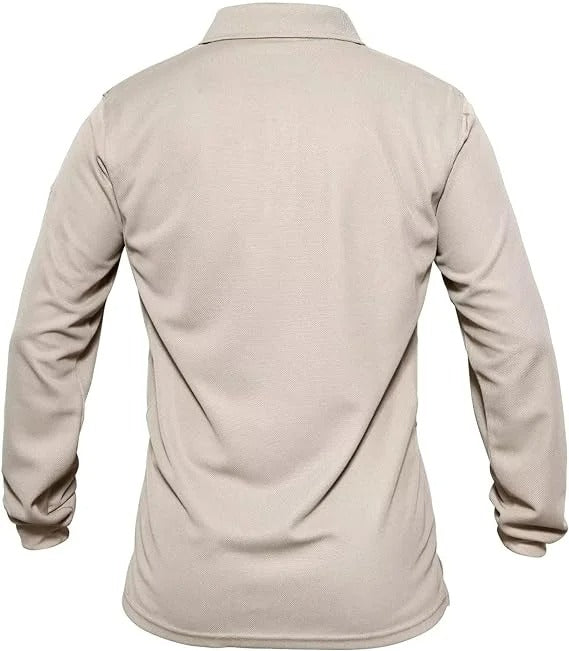 BreezeTech Long-Sleeve Polo Shirt
