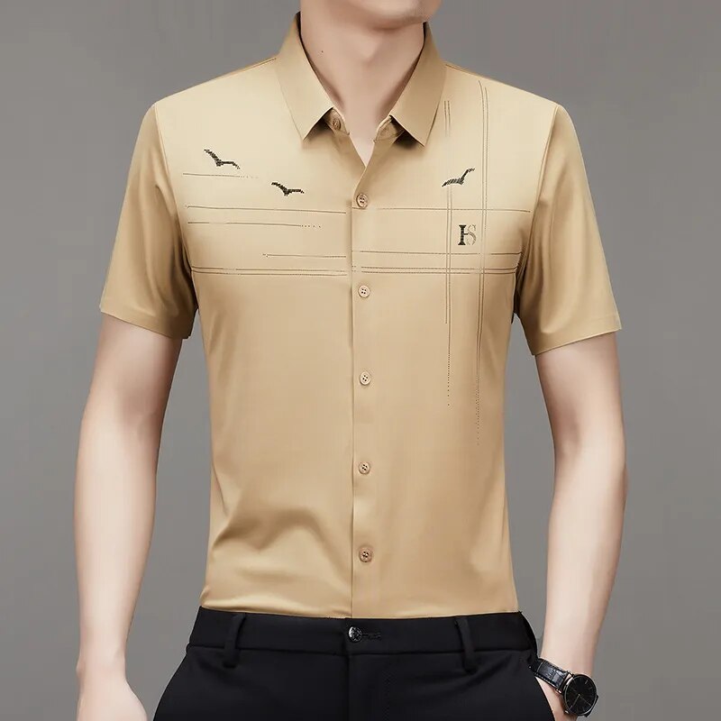 Ice Silk Business Shirt