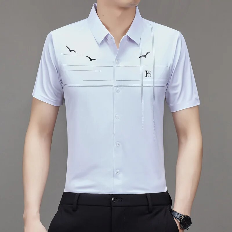 Ice Silk Business Shirt