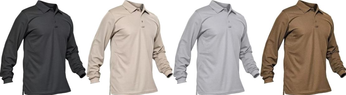 BreezeTech Long-Sleeve Polo Shirt