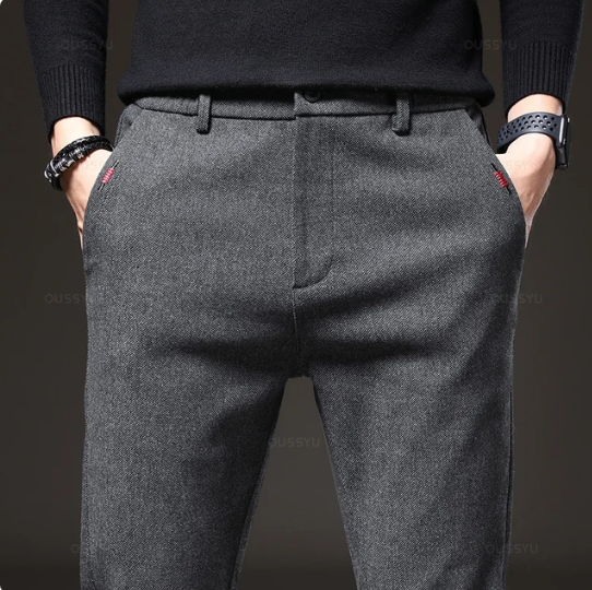 Brushed Fabric Casual Pants