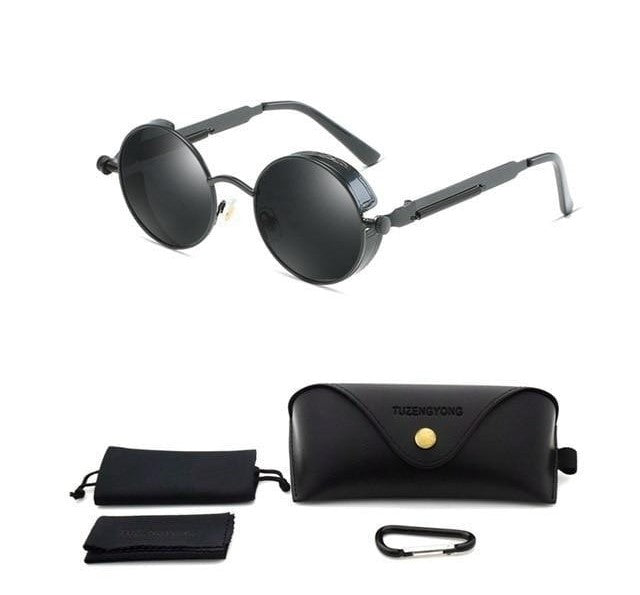 Polarized Classic Gothic Steampunk Sunglasses