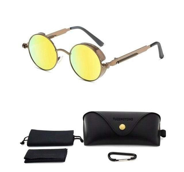 Polarized Classic Gothic Steampunk Sunglasses