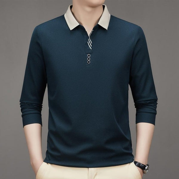 UrbanSharp Lapel T-Shirt - Sleek & Casual
