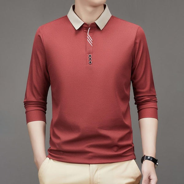 UrbanSharp Lapel T-Shirt - Sleek & Casual