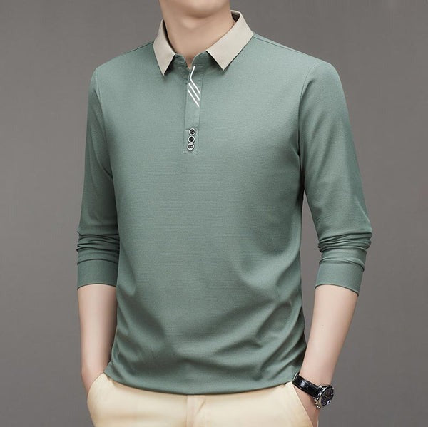 UrbanSharp Lapel T-Shirt - Sleek & Casual