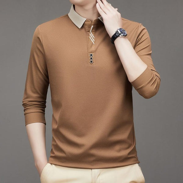 UrbanSharp Lapel T-Shirt - Sleek & Casual